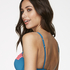 Secret Lace Padded Underwired Bra, Blue