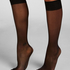 Sheer Socks Back Seam, Black