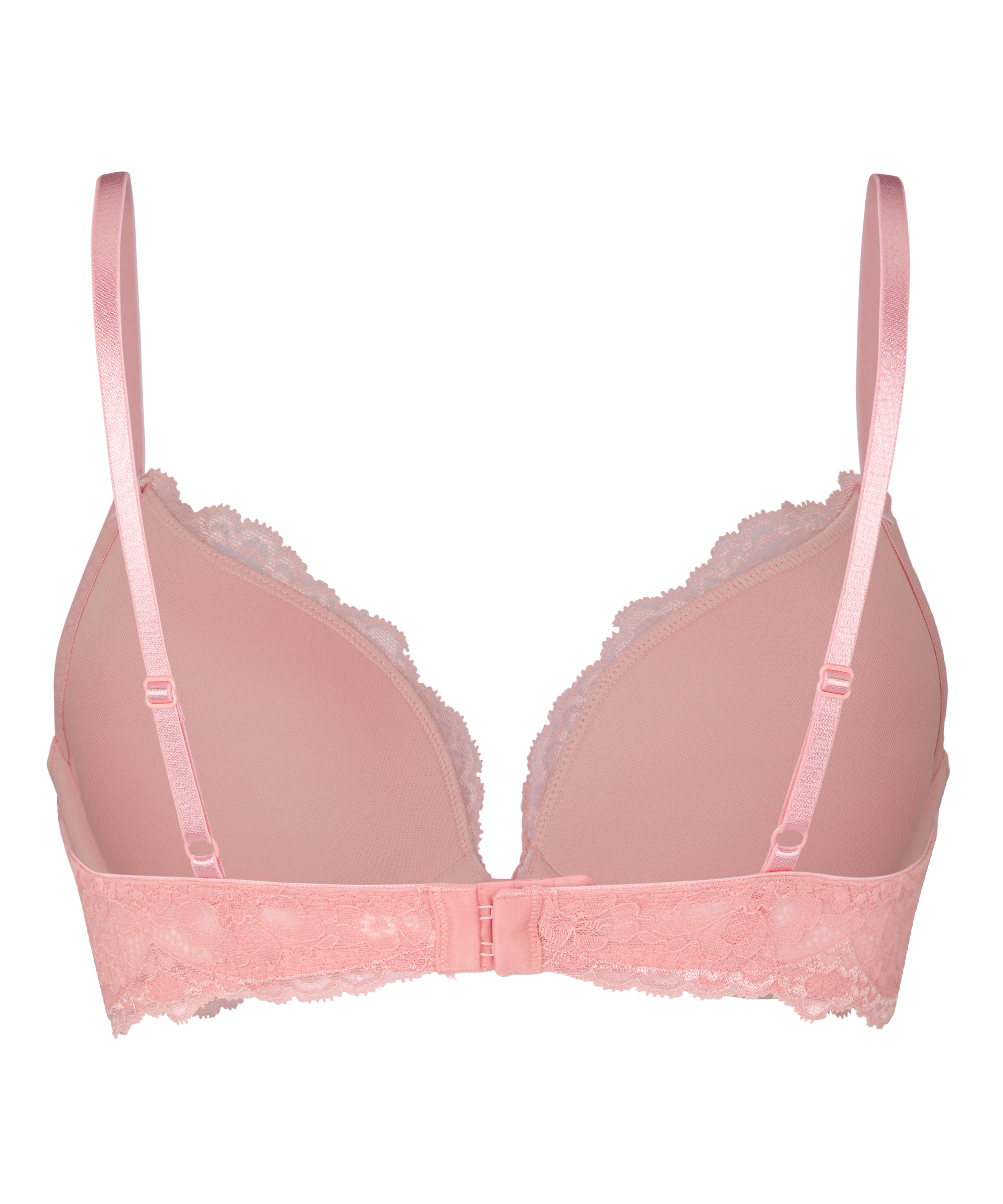 Marine Padded Push-Up Underwired Bra, Pink, main