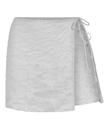 Beach Skirt Sunset Lace, White