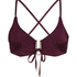 Costa Bikini Crop Top, Purple