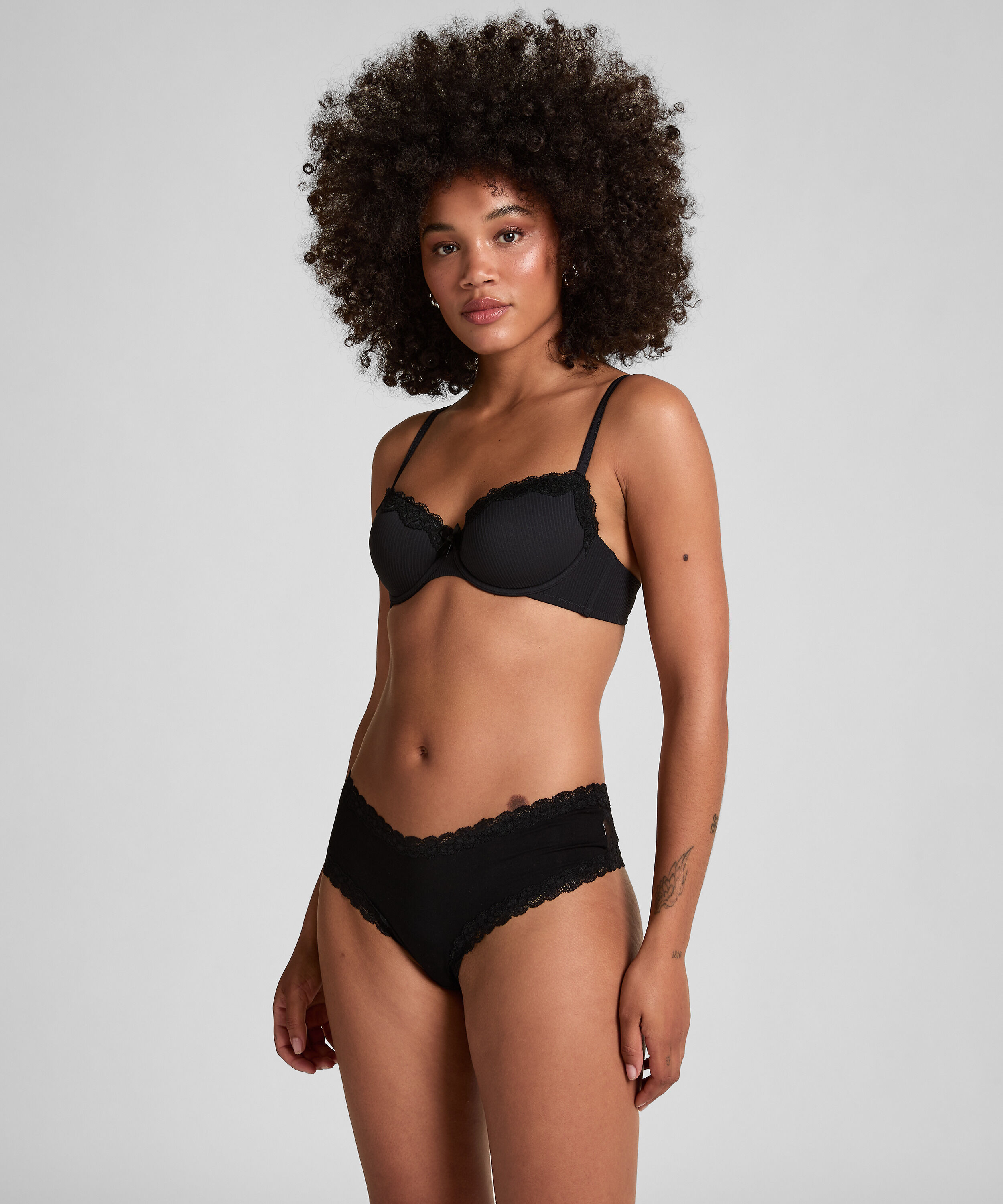 2-Pack Padded Underwired Bra Lola, Black