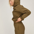 Hoodie brushed sweat, Green