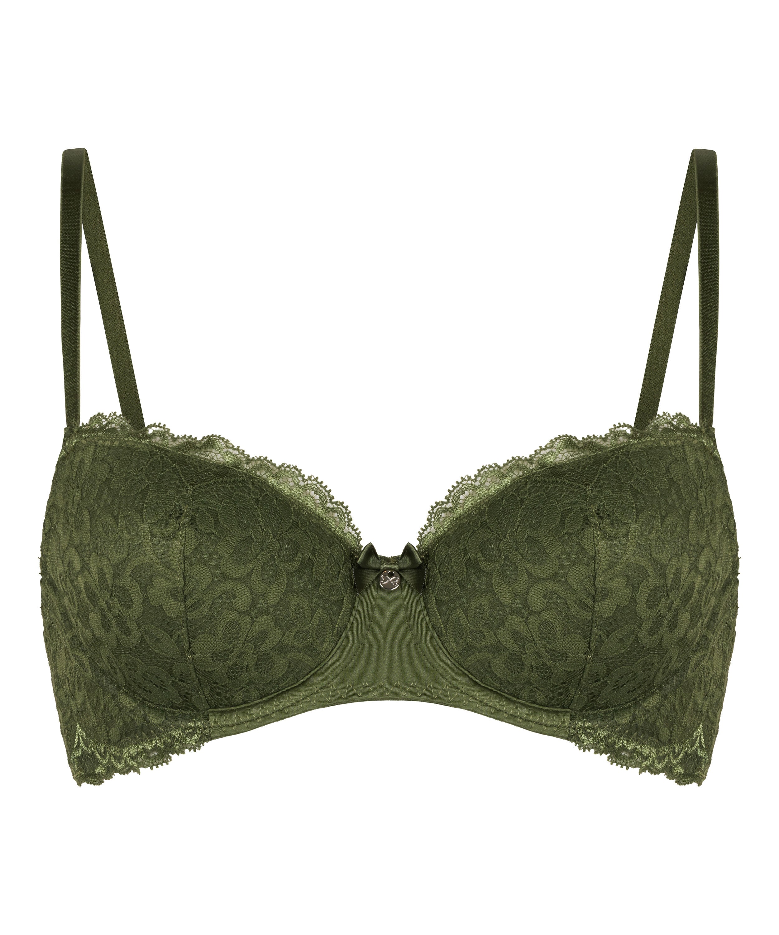 Marine Padded Underwired Bra, Green