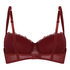 Chloe Padded Underwired Bra, Red