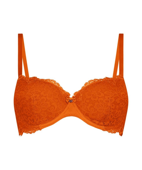 Marine Padded Underwired Bra, Orange