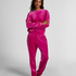 Velours Jogging Pants, Pink