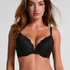Marine Padded Push-Up Underwired Bra, Black