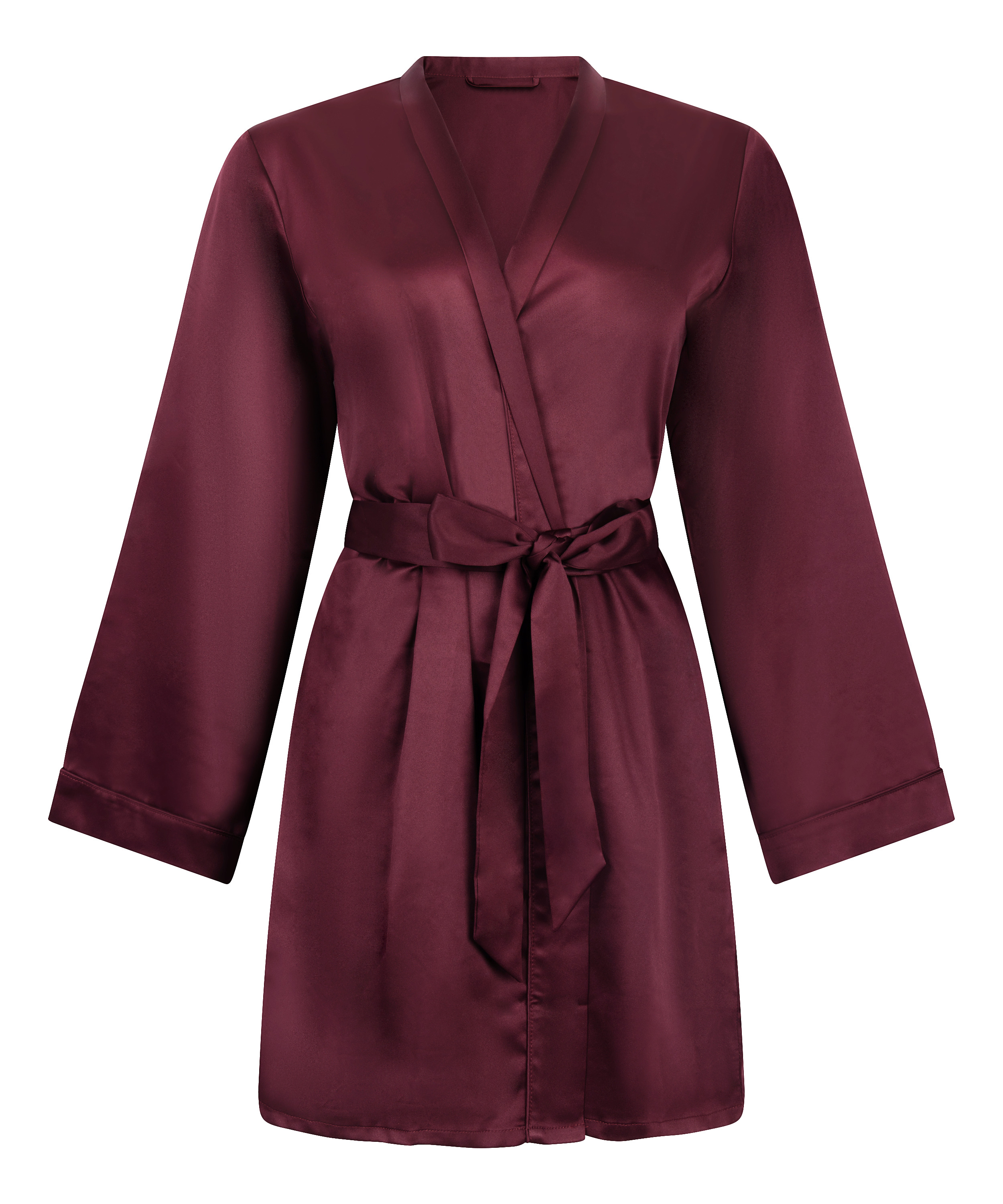 Satin Kimono, Red, main