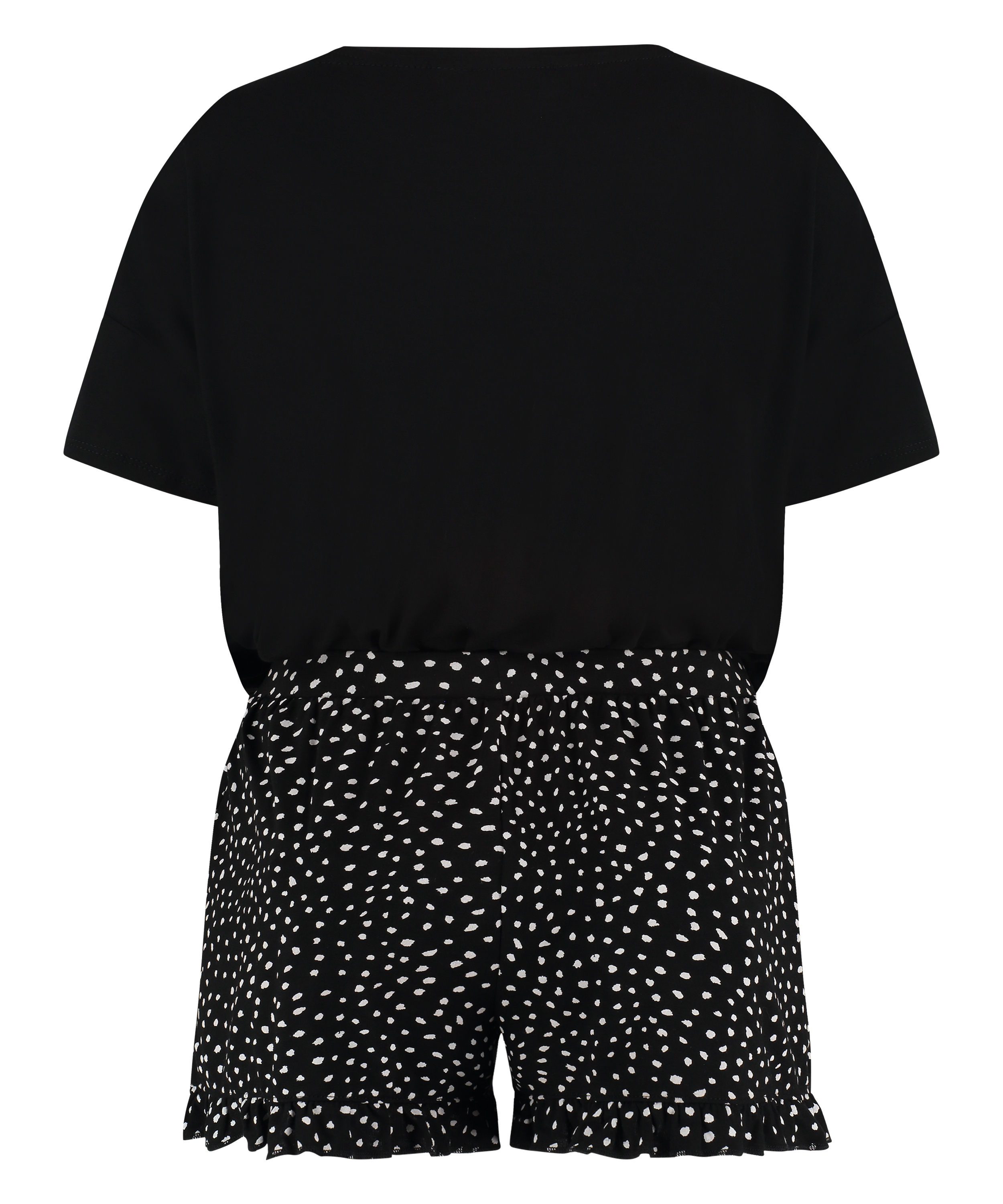 Short Pyjama Set, Black, main