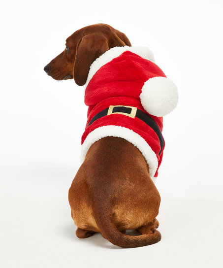 Dog's Fleece Onesie, Red