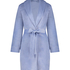 Velours short bathrobe, Blue
