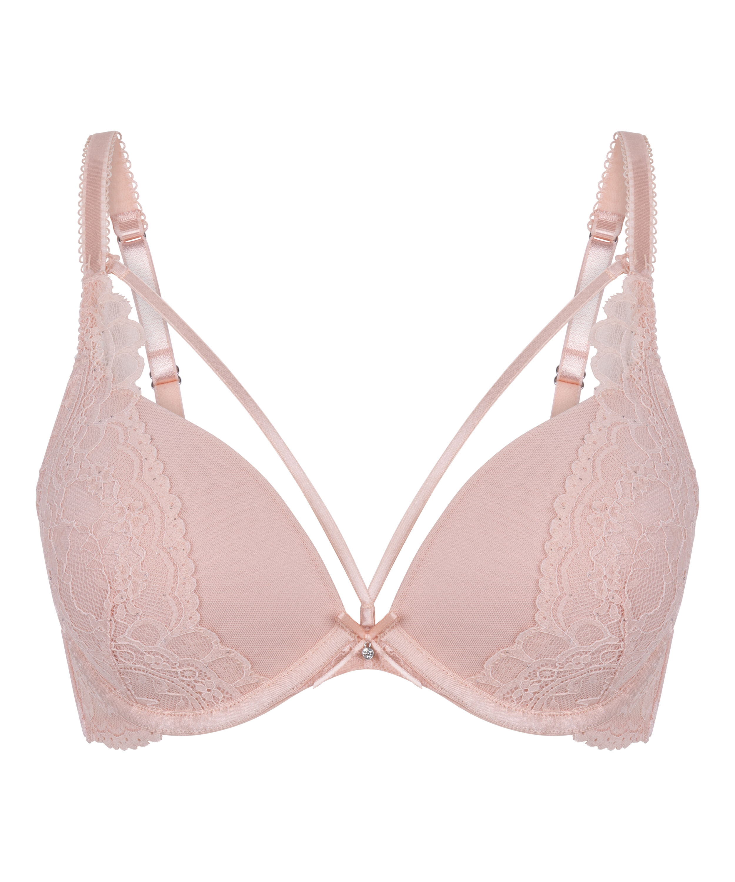 Isadora Padded Underwired Push-Up Bra, Pink
