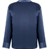 Ayla Satin Long-Sleeved Jacket, Blue