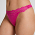 Lace & Shine Thong, Pink