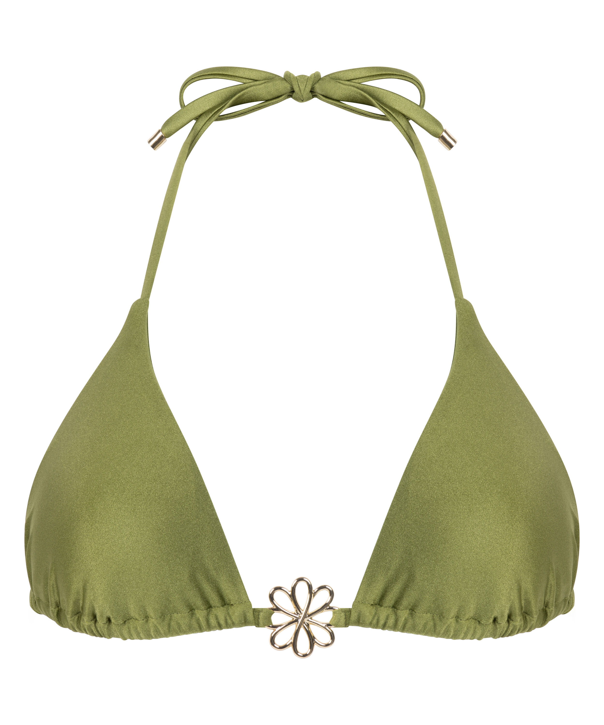 Yucatan Triangle Bikini Top, Green