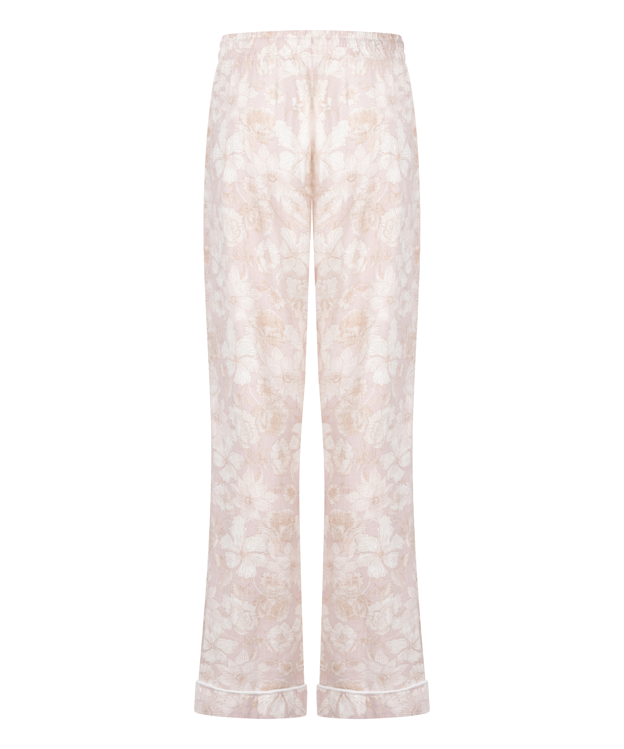 Flower Linen Pant, Pink, main