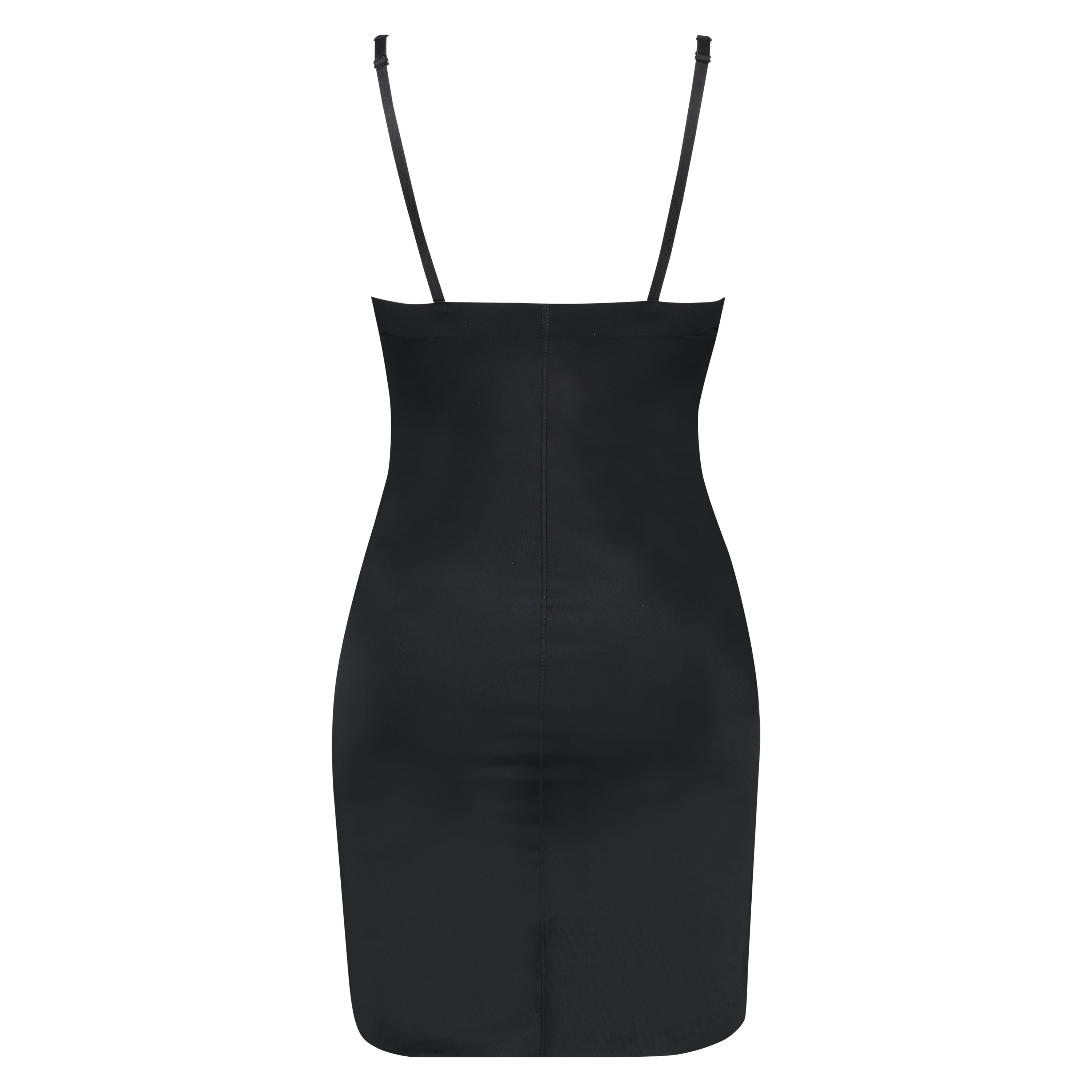 Sculpting scuba dress, Black, main