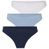 Multipack Cotton Thong, Blue