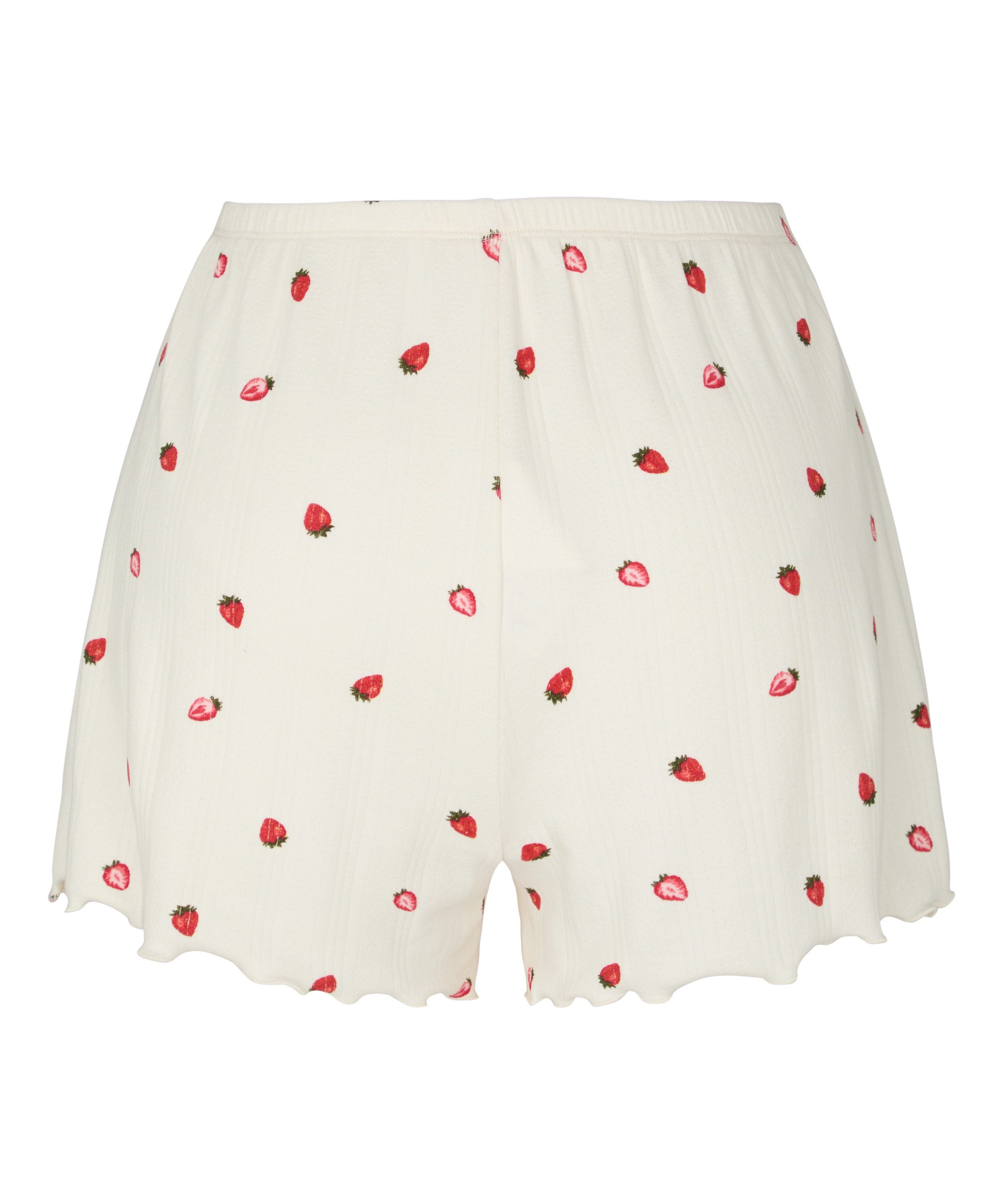 Pyjama Short Pointelle, White, main