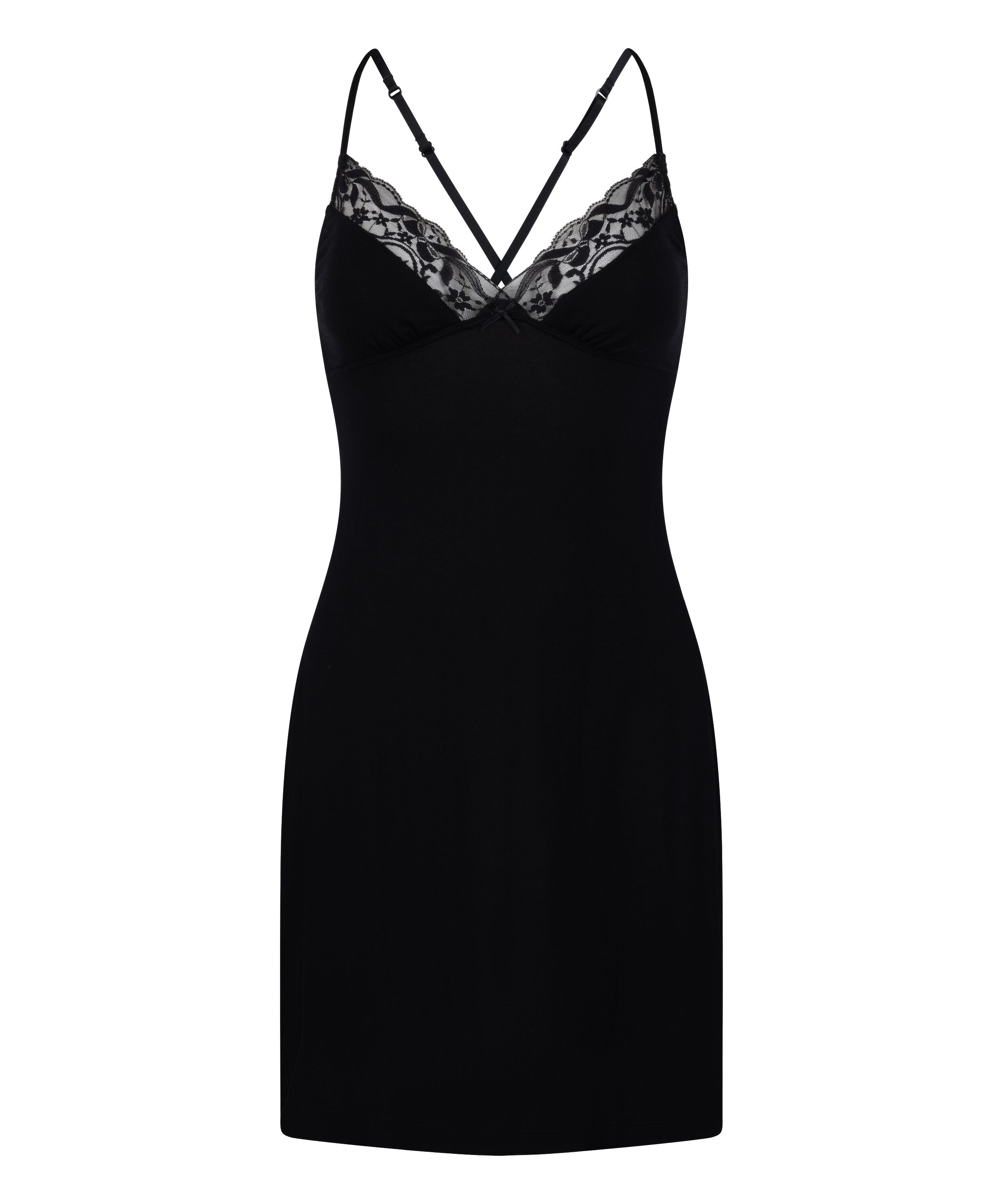 Jersey Slipdress, Black