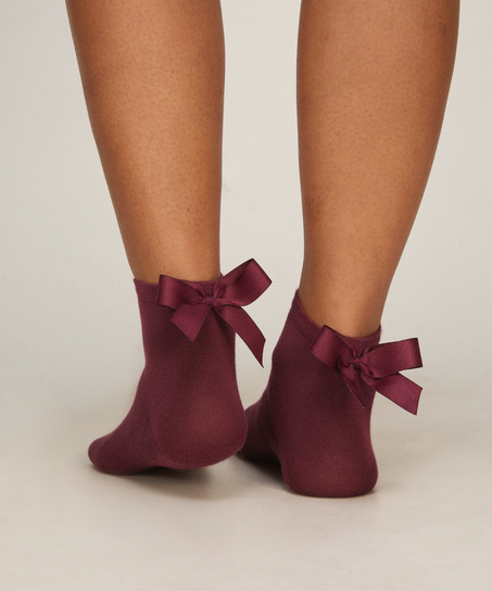 Socks Bow Modal, Red