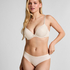 Plunge Padded Underwired Bra, Beige