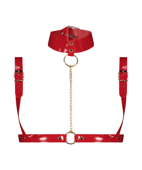 Private Harness Choker, Red