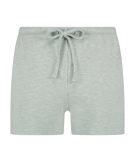 Rib Shorts, Green