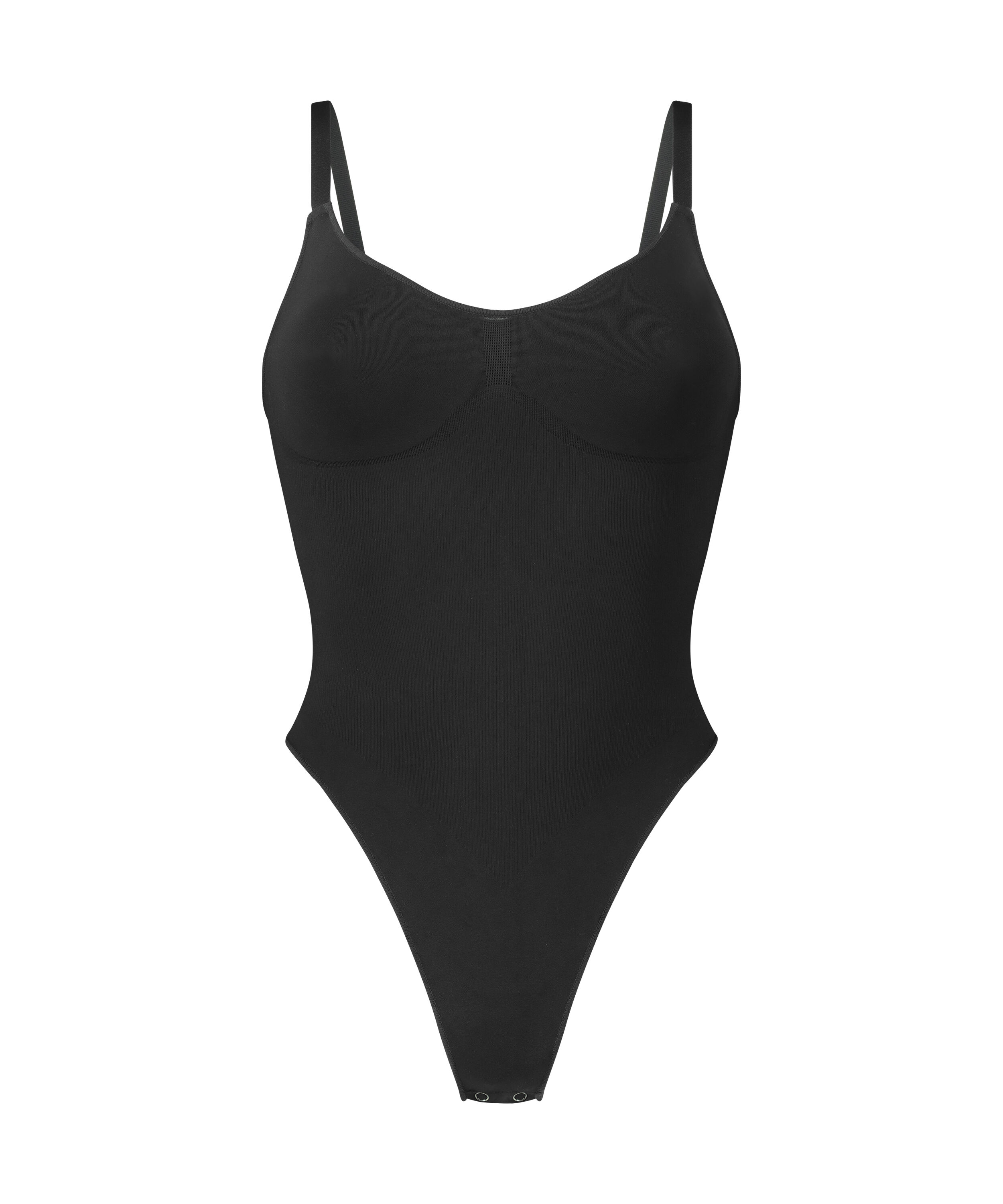 Seamless Enhancing High Leg Body, Black