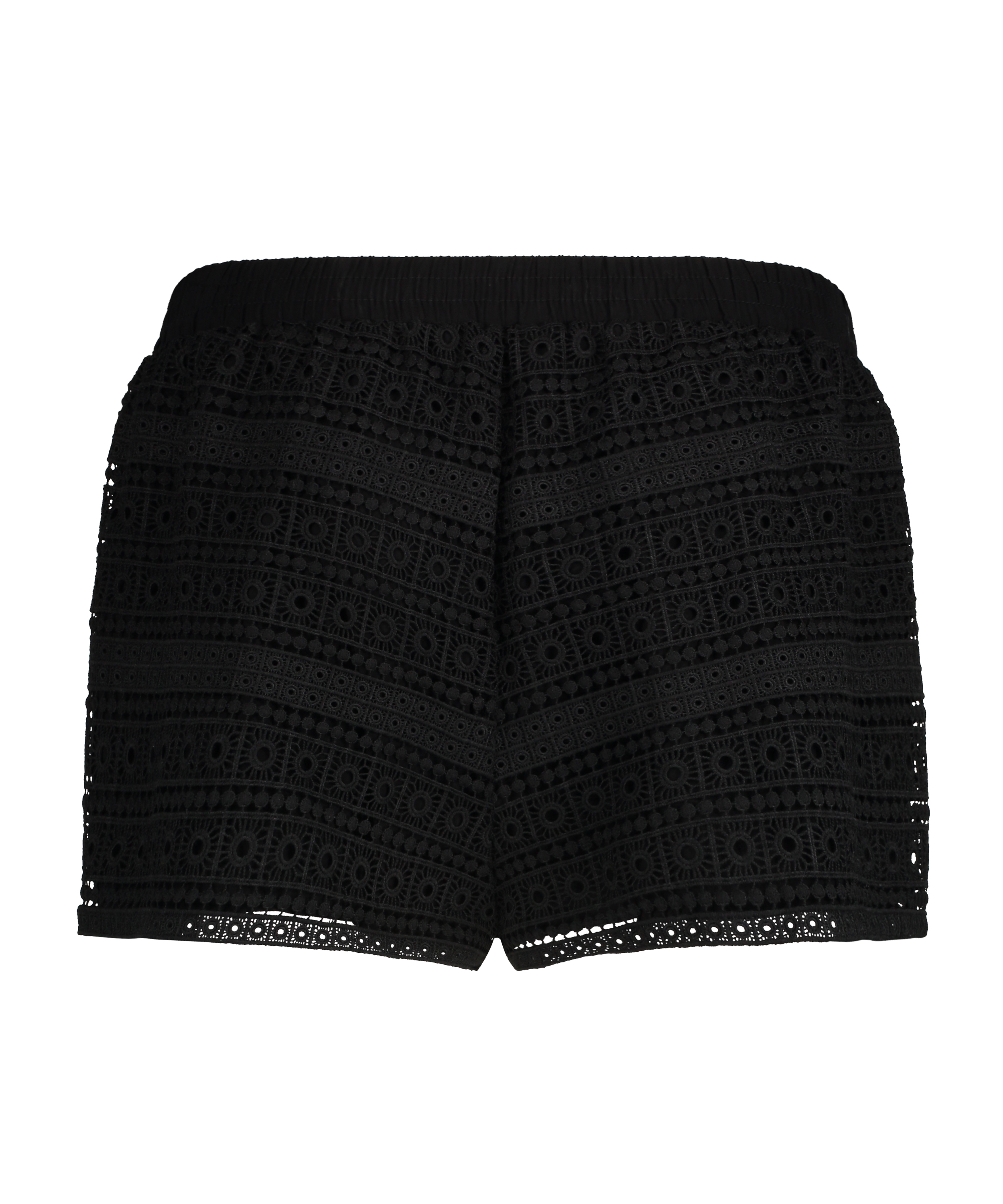 Crochet shorts, Black, main