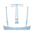 Scallop Padded Underwired Bikini Top, Blue