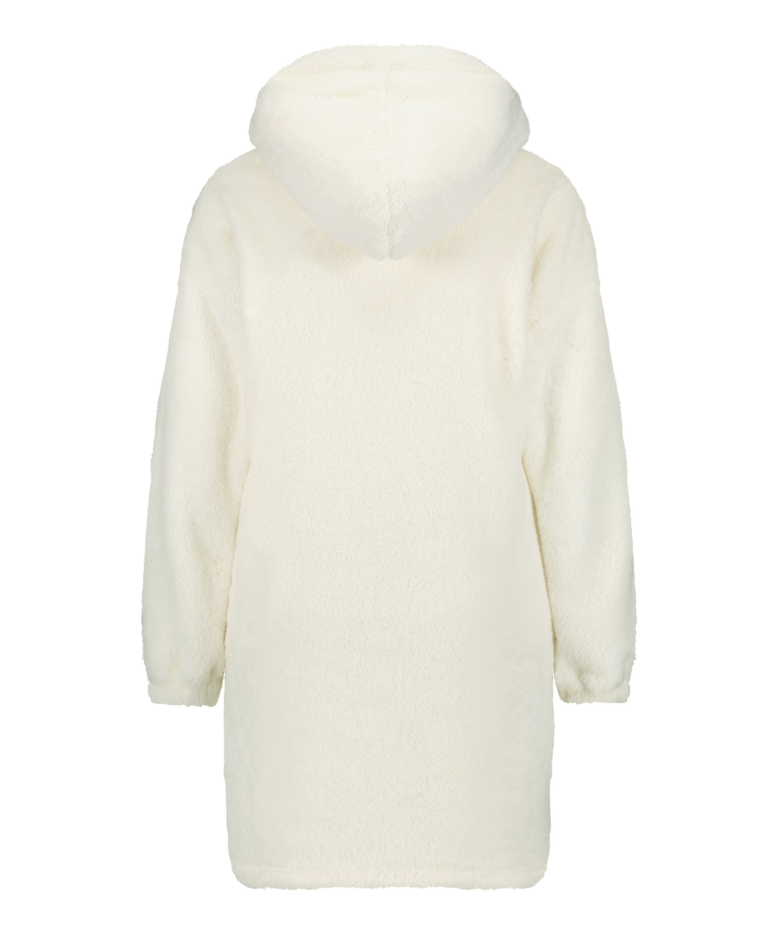 Snuggle Fleece Lounge Dress, White, main