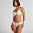 Plunge Padded Underwired Bra, White