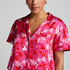 Satin Short-Sleeved Jacket, Pink