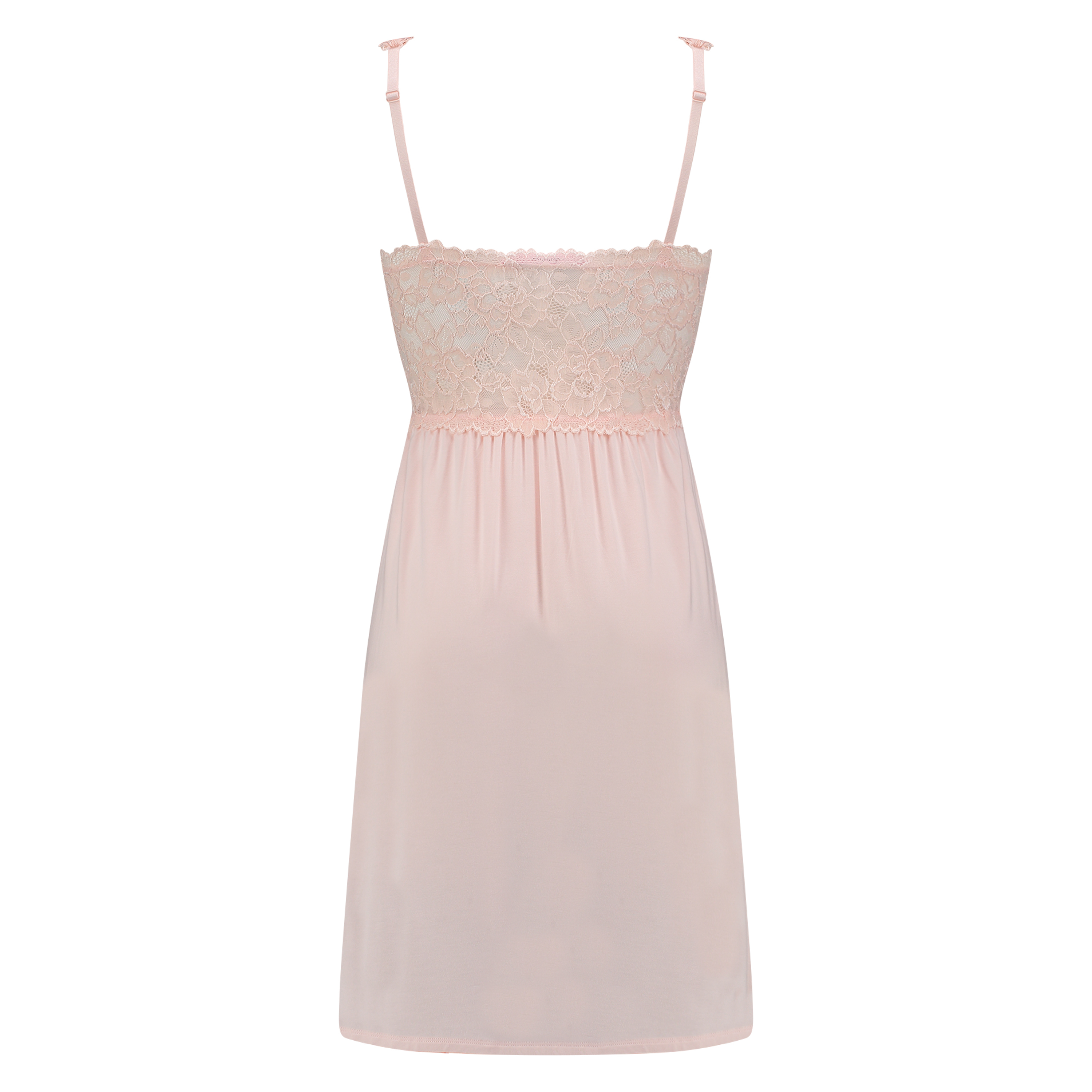Modal Lace Slip Dress, Pink, main