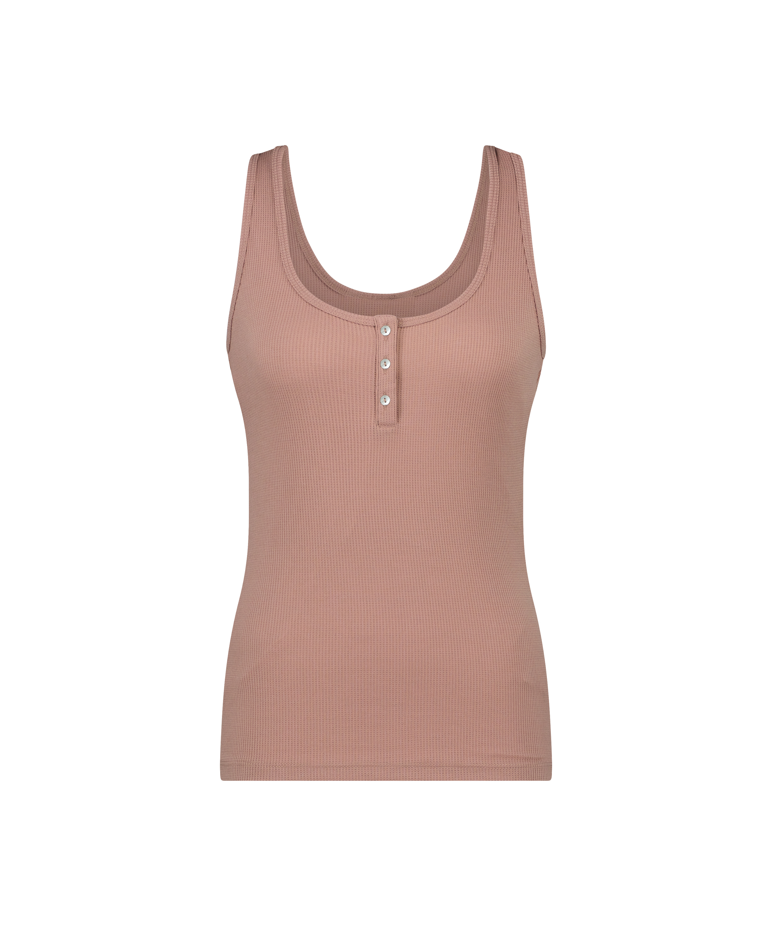 Henley Singlet, Brown, main