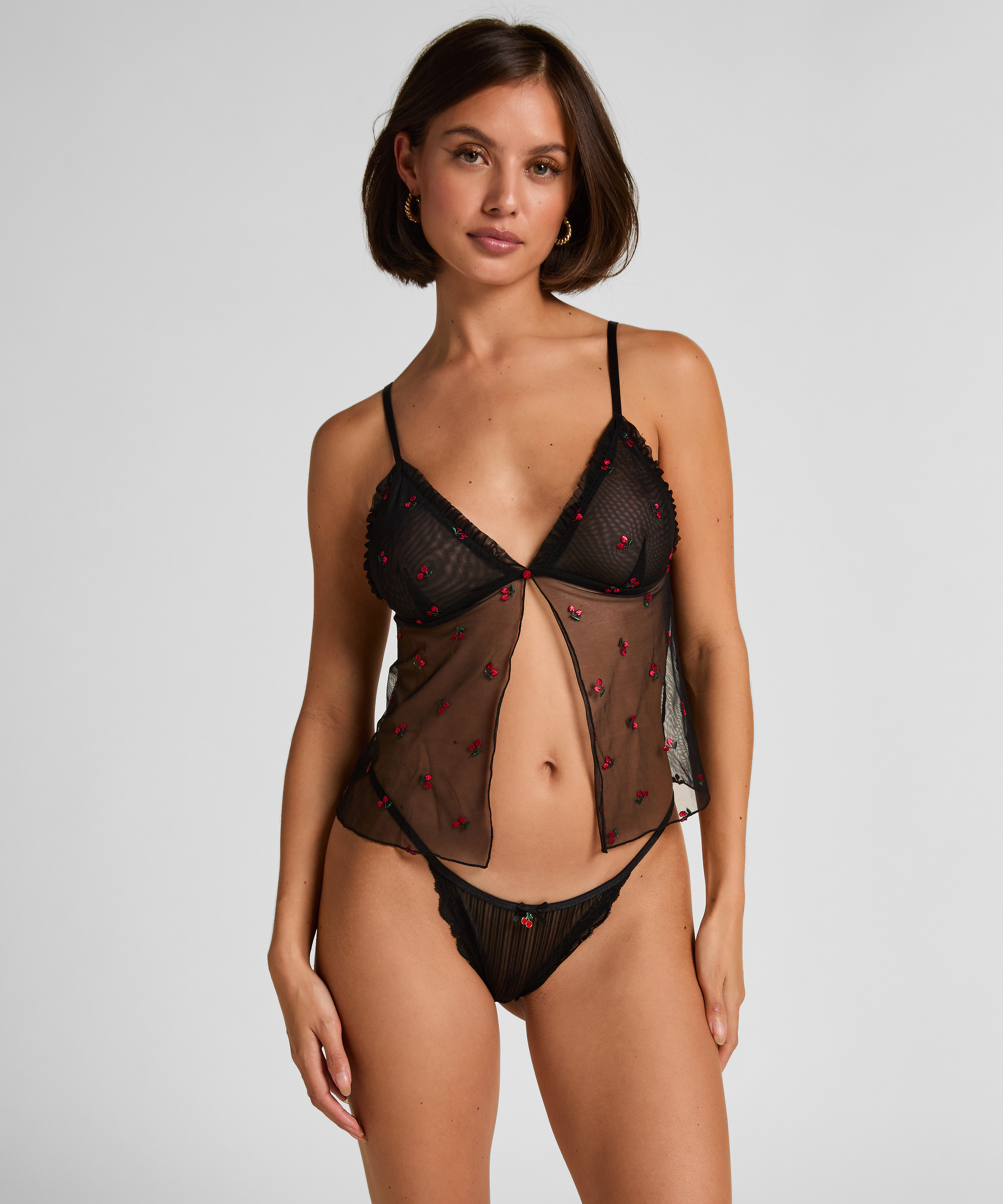 Cami Mesh Chelsey, Black, main