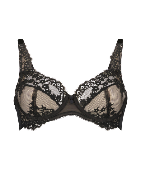 Daisy Non-Padded Underwired Bra, Black