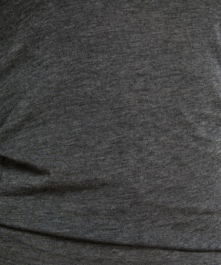 super soft Boatneck Shirt with Cashmere, Gray