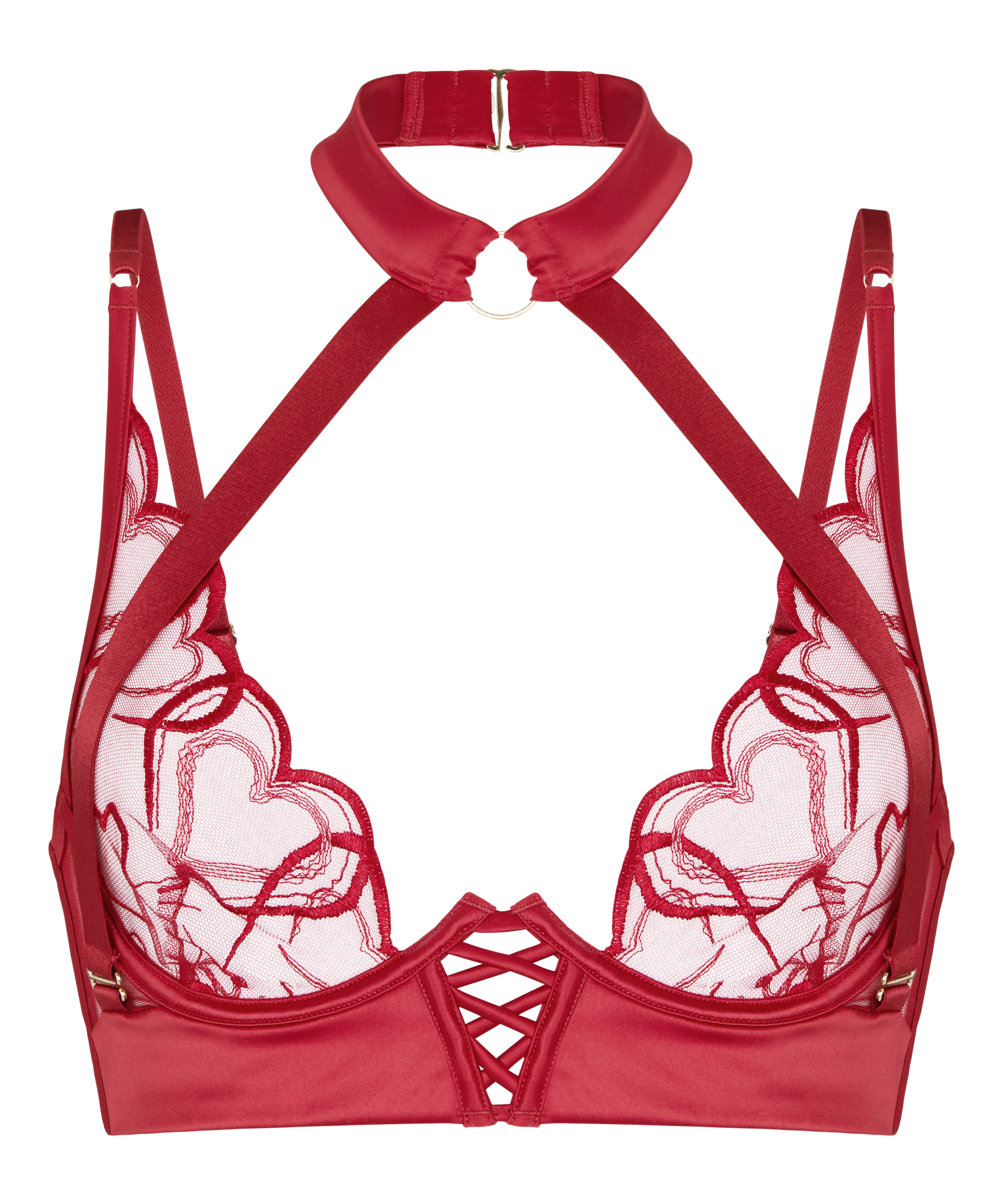Olivia Non-Padded Underwired Bra, Red, main