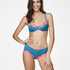 Secret Lace Padded Underwired Bra, Blue