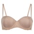 Angie Padded Strapless Underwired Bra, Beige