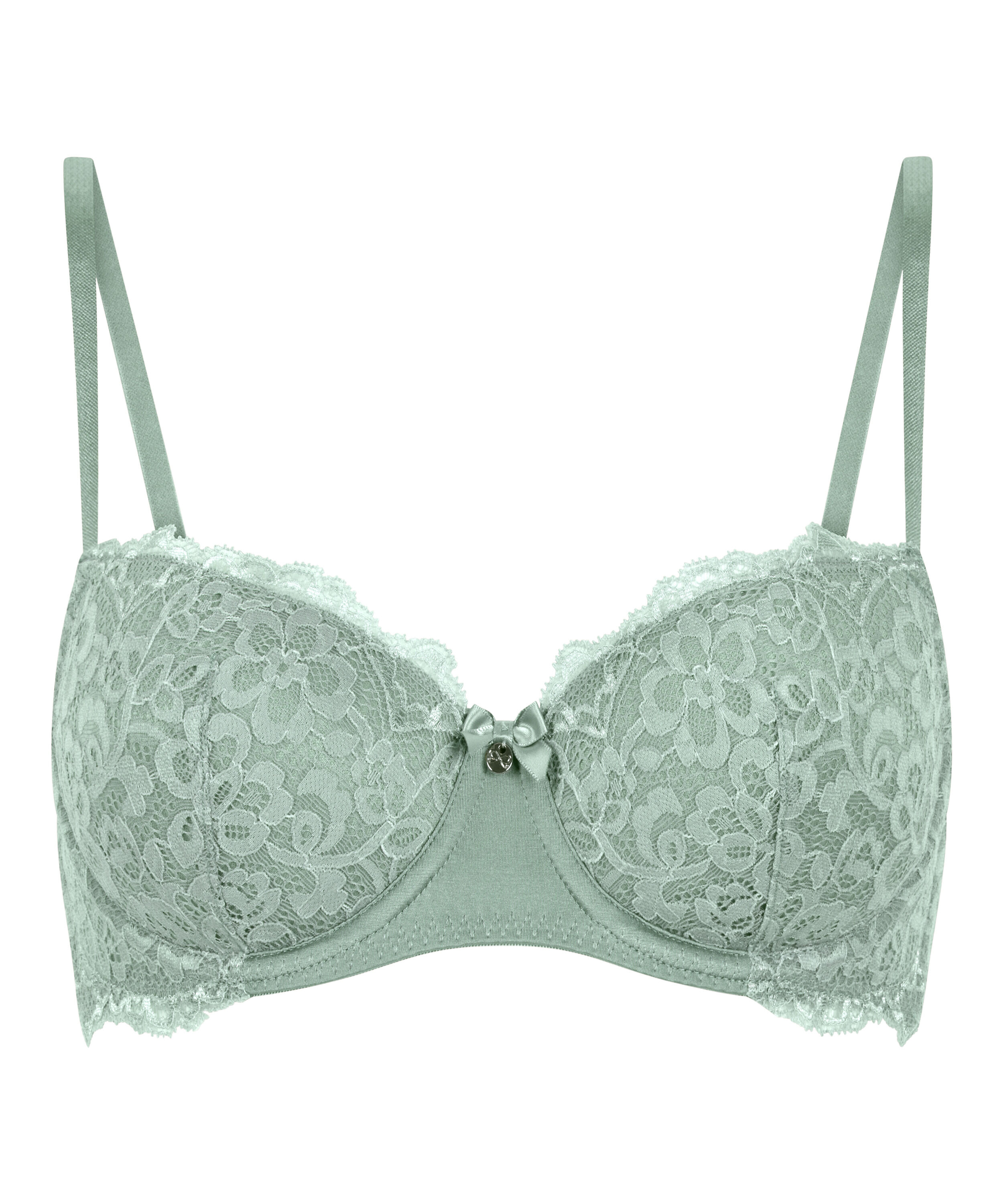 Marine Padded Underwired Bra, Green