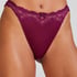 Lace & Shine Thong, Purple