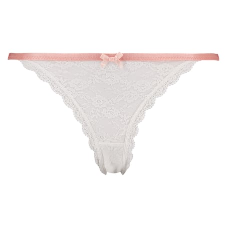 Thong lace, White