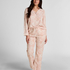Flower Linen Pant, Pink