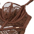 Indigo Non-Padded Underwired Longline Bra, Brown