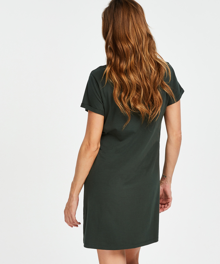 Short-Sleeved Maternity Nightshirt, Green