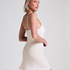 Slipdress Satin Minimal, White